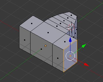 Wyciągnięcie (Extrude) ścian bocznych