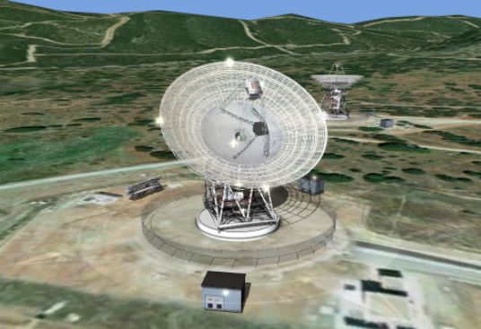 Antena zlokalizowana w Hiszpanii. Fot. NASA