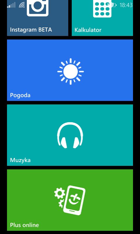 Ikona Plus Online w Windows Phone 