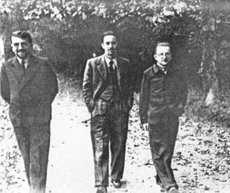 Od lewej - Zygalski, Różycki, Rejewski (źródło - Wikipedia)