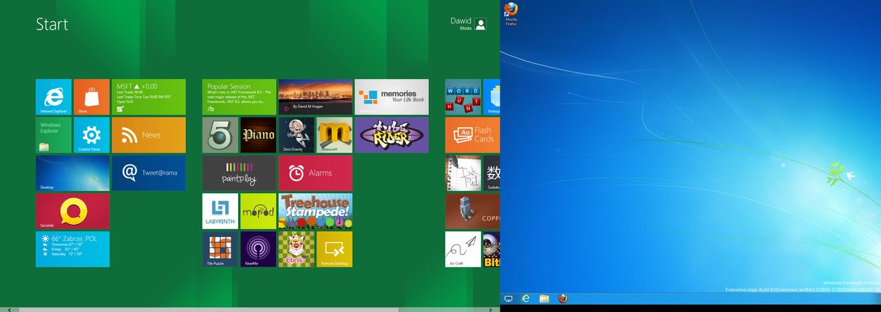 Windows 8 - pierwsze wrażenia użytkownika