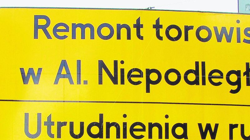 Remont w al. Niepodległości przeciągnie się do 19 września