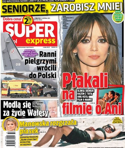 Marta Manowska - okładka Super Express 11.08.22