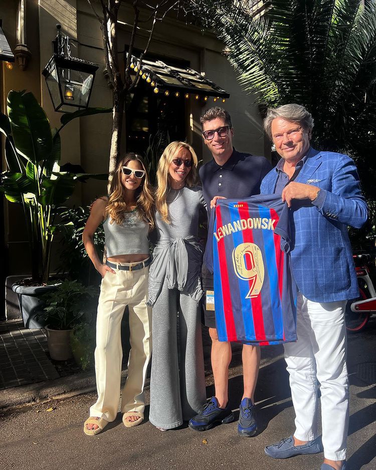 Robert Lewandowski, Joanna Przetakiewicz i Anna Lewandowska