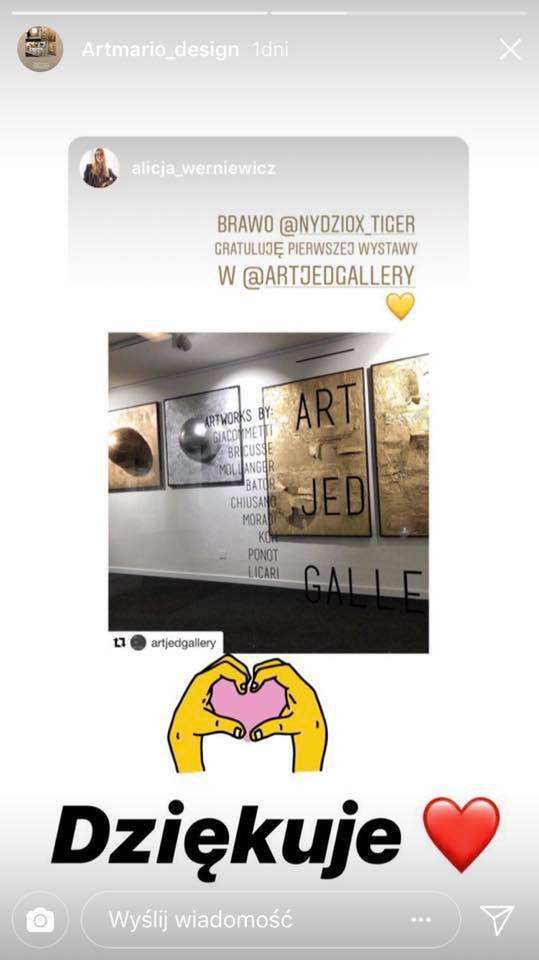 Alicjia Werniewicz gratuluje Mariuszowi Szydełowi
