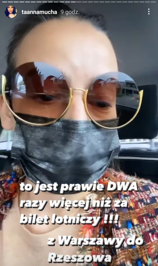 Anna Mucha - drogi kurs taksówką