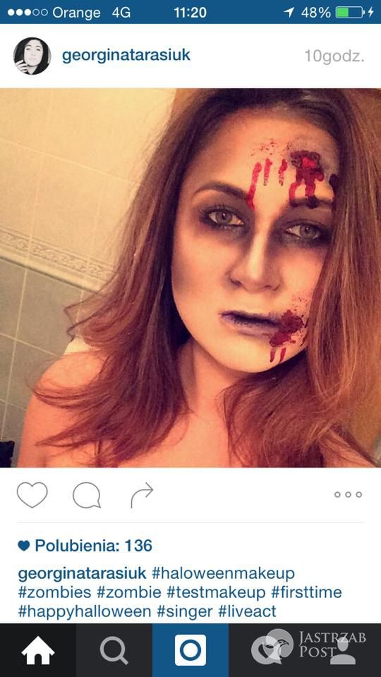 Georgina Tarasiuk na halloween, fot: Instagram