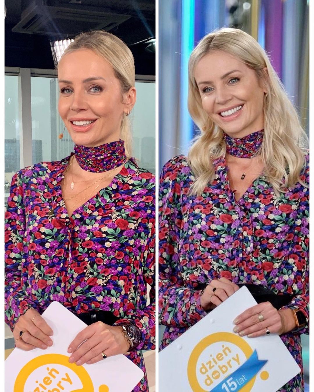 Agnieszka Woźniak-Starak w DDTVN dwa razy w tej samej sukience