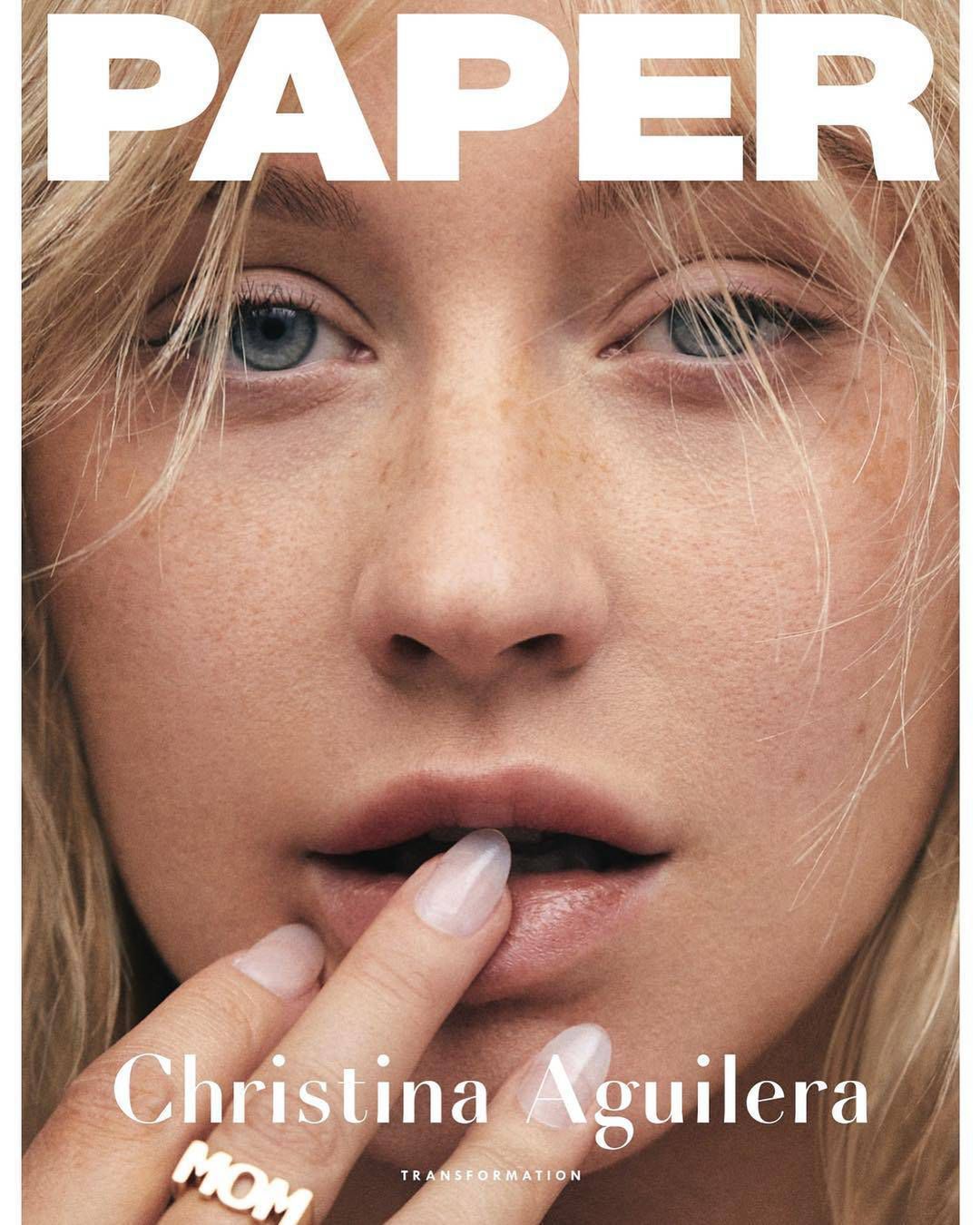 Christina Aguilera bez grama makijażu