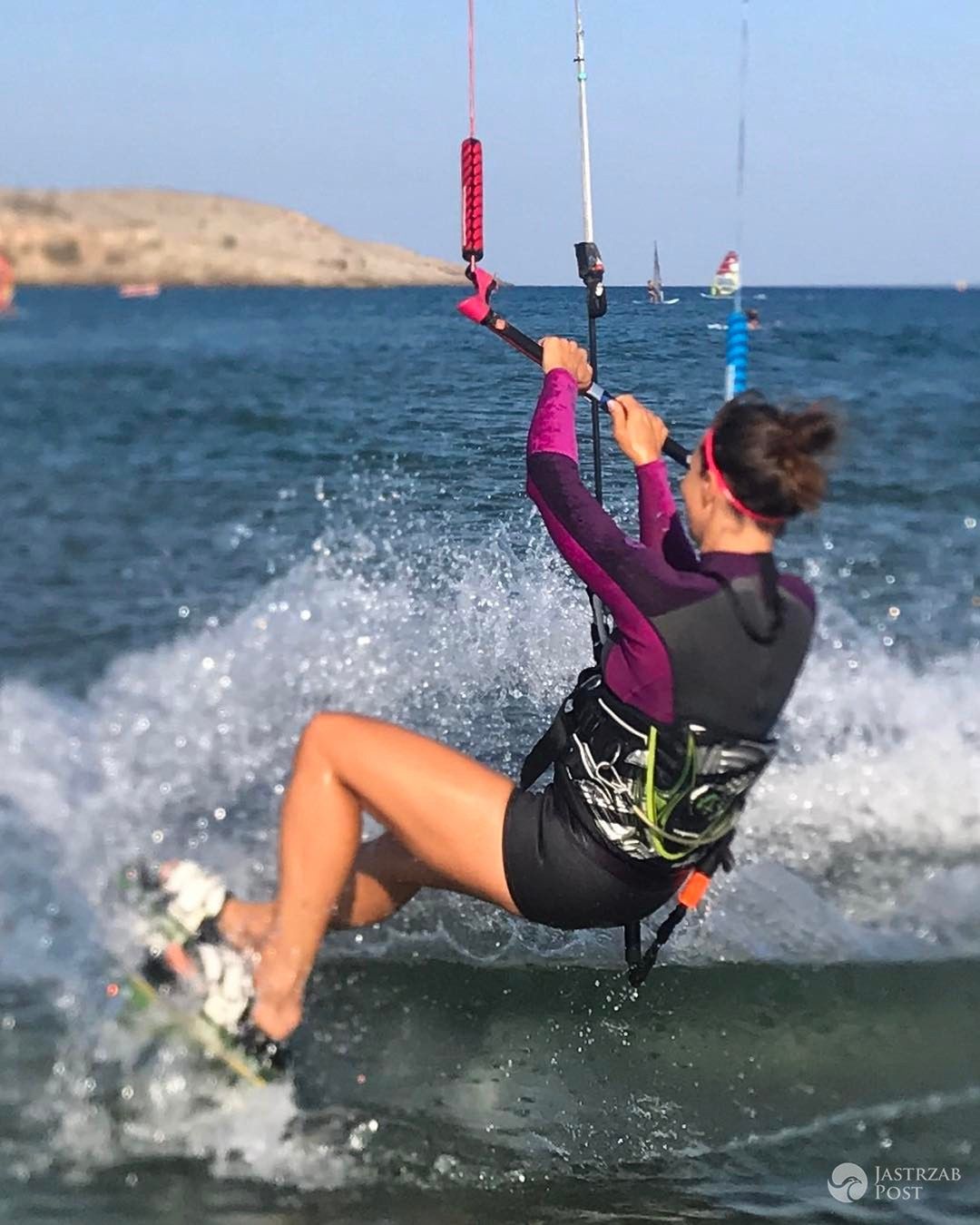 Kinga Rusin uprawiała kitesurfing na Krecie