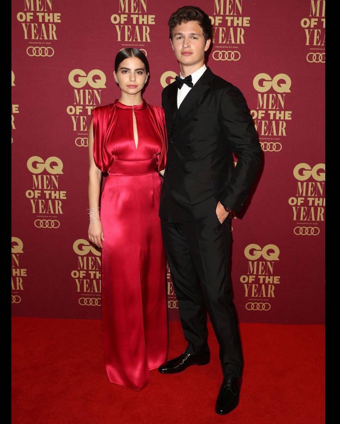 Ansel Elgort i Violetta Komyshan na gali magazynu GQ
