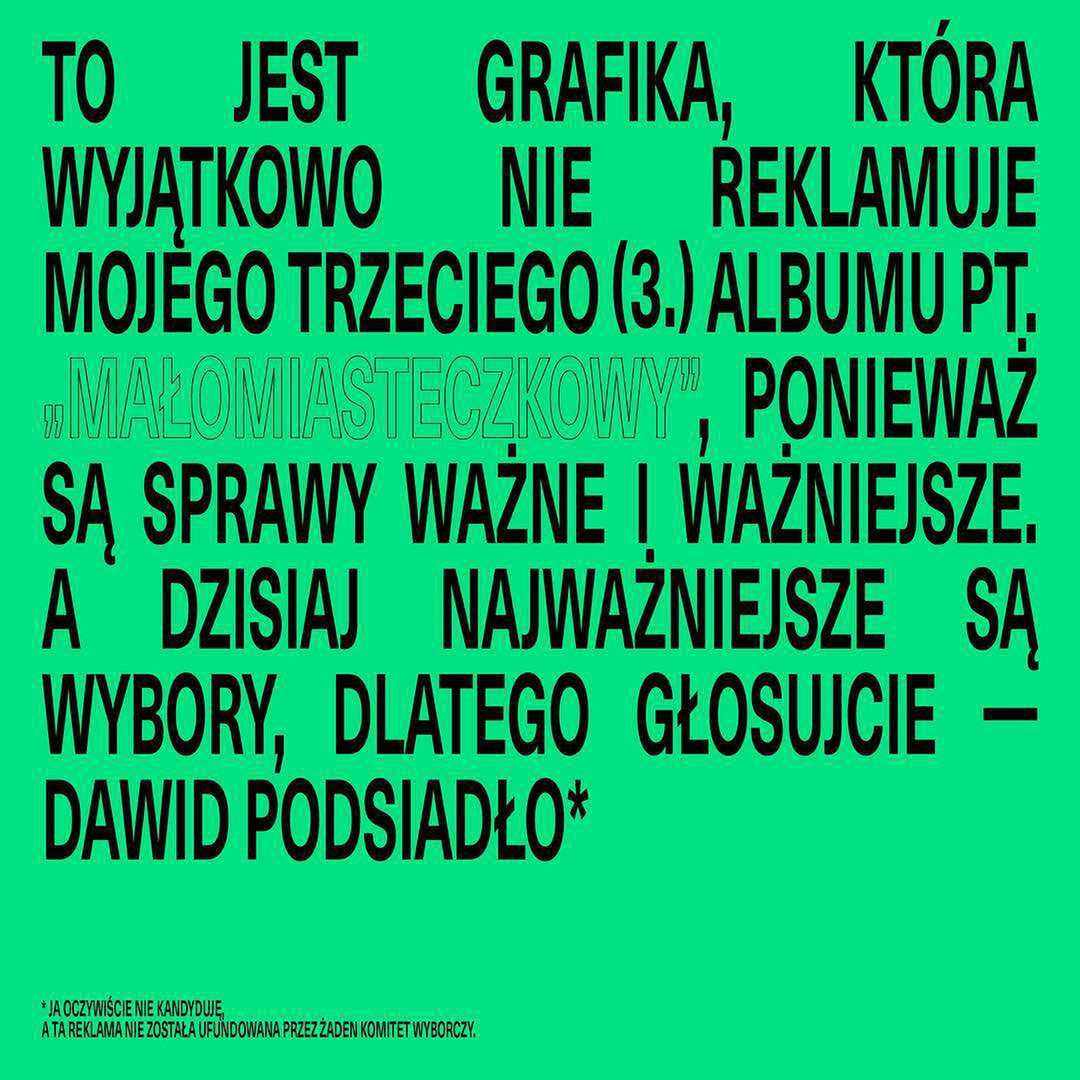Dawid Podsiadło - wybory samorządowe 2018