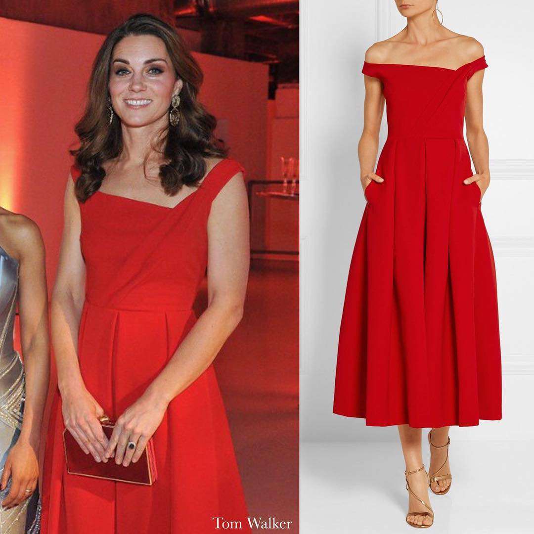 Księżna Kate w czerwonej sukience na kolacji The Royal Fundation