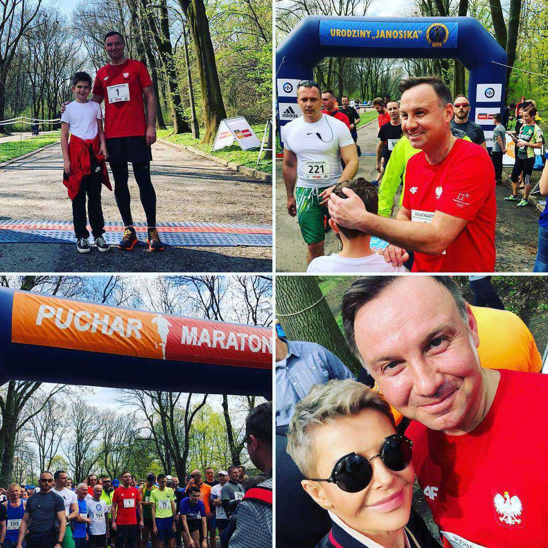 Andrzej Duda na Biegu Janosika z Joanną Racewicz