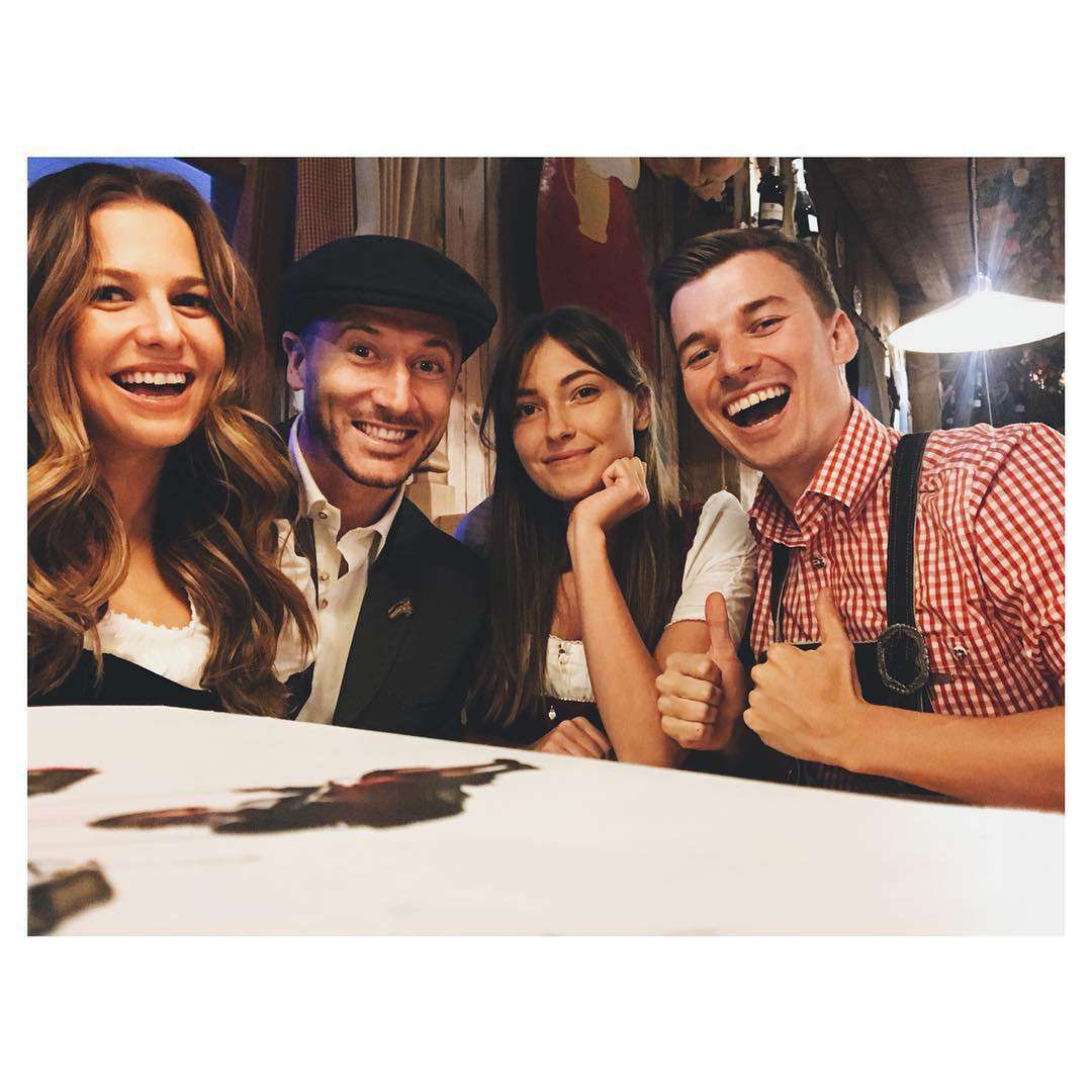Anna Lewandowska Robert Lewandowski i Piotr Stachurski - Oktoberfest 2018