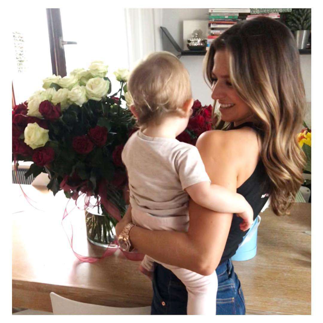 Anna Lewandowska z córką Klarą