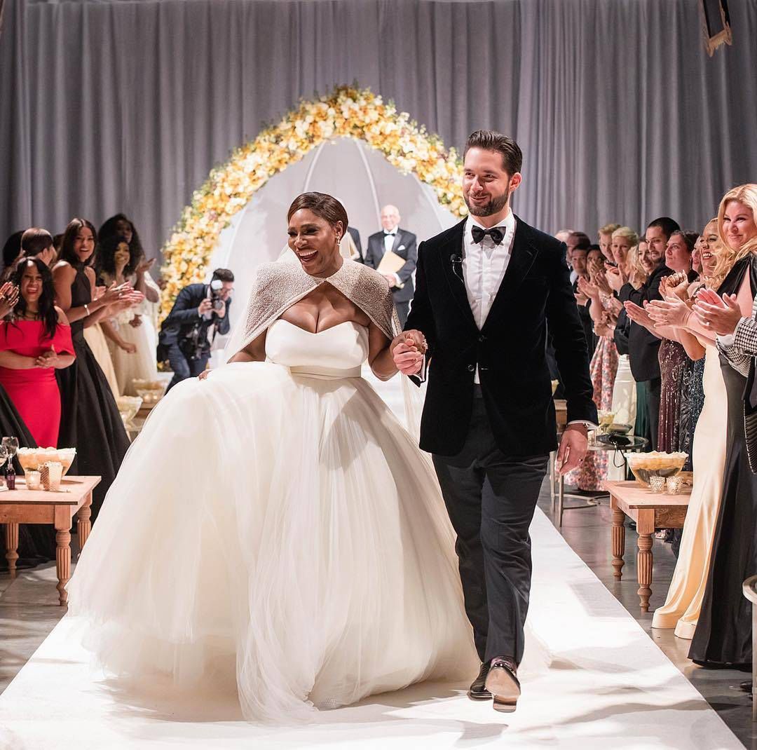Serena Williams w sukni ślubnej