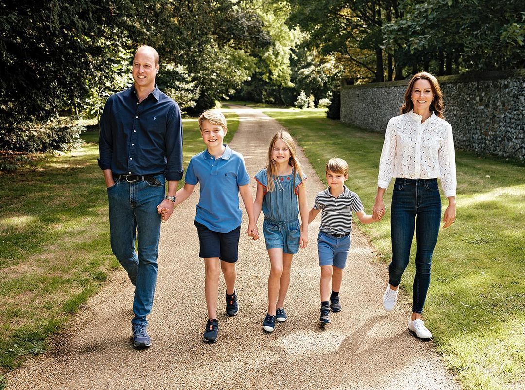 Kate i William - kartka świąteczna 2022
