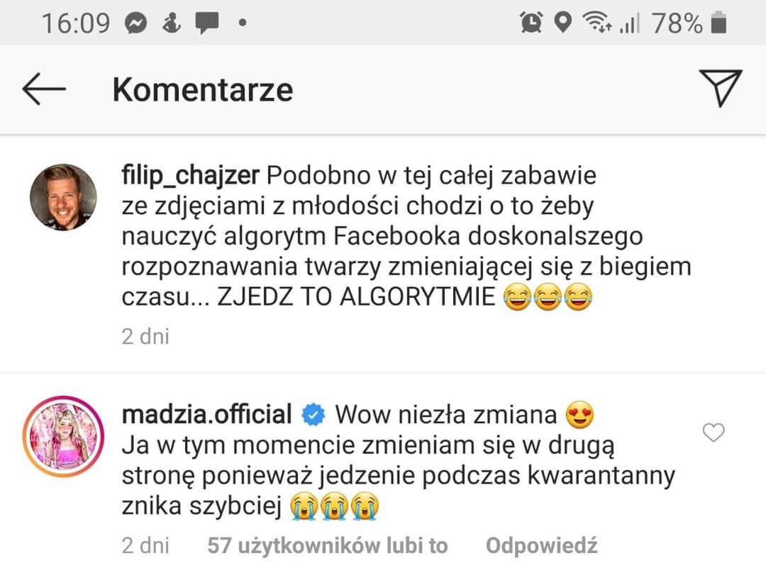 Madzia Wójcik - komentarz u Filipa Chajzera