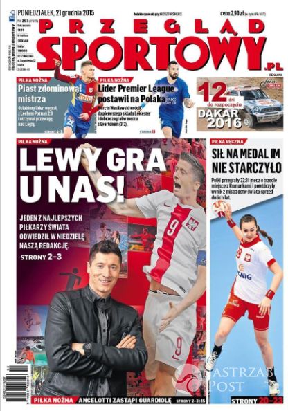 Robert Lewandowski w redakcji Przeglądu Sportowego