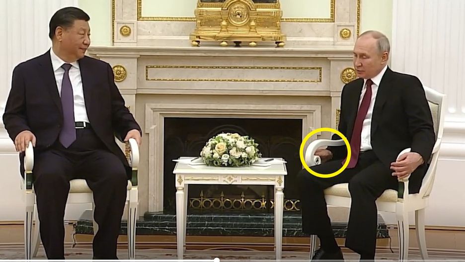 Władimir Putin na spotkaniu z chińskim przywódcą