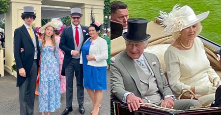 Jan Lubomirski-Lanckoroński znów u króla Karola. Do Ascot zabrał żonę i DZIECI z małżeństwa z Dominiką Kulczyk (FOTO)