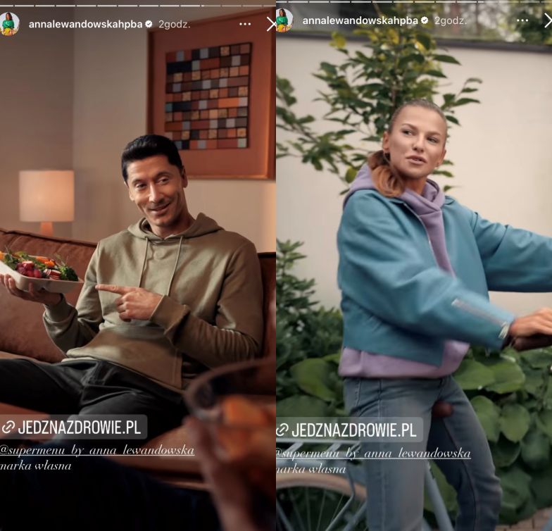 Anna i Robert Lewandowscy promują wspólne menu