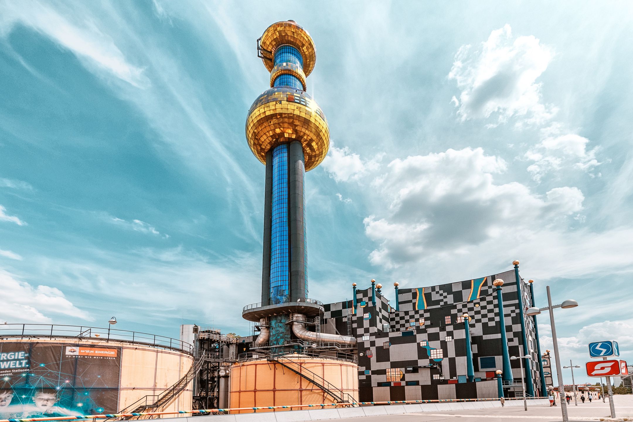 19 July 2019, Vienna, Austria: Famous Hundertwasser architecture building Spittelau trash incineration factory19 July 2019, Vienna, Austria: Famous Hundertwasser architecture building Spittelau trash incineration factorywaste, incineration, designed, facility, vienna, architecture, building, incinerator, environment, hundertwasser, europe, plant, austria, district, chimney, design, tourism, heating, art, modern, outdoor, place, spittelau, color, city, house, smoke, travel, smokestack, famous, sky, friedensreich, garbage, energy, spring, architect, landmark, power, artistic, german, wall, decoration, detail, austrian, naive, lower, gold, artist, architectural, wien