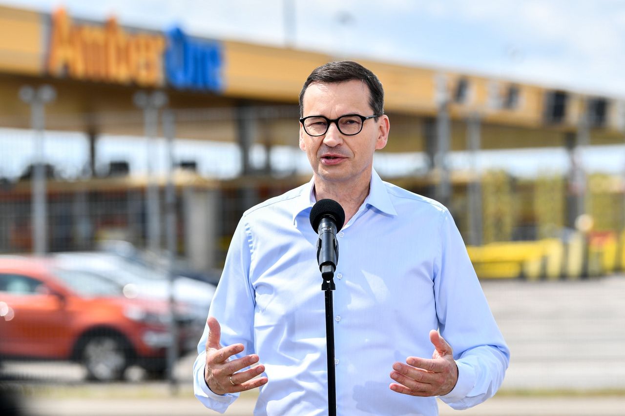 Mateusz Morawiecki podczas konferencji w Rusocinie znowu zaatakował telewizję TVN