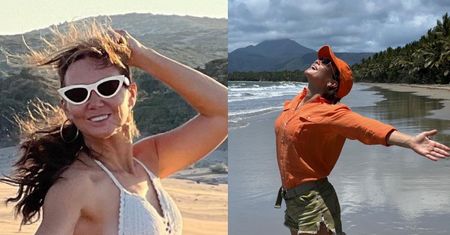 Podróżniczka Kinga Rusin żegna Australię, wijąc się na piasku w STROJU KĄPIELOWYM (FOTO)