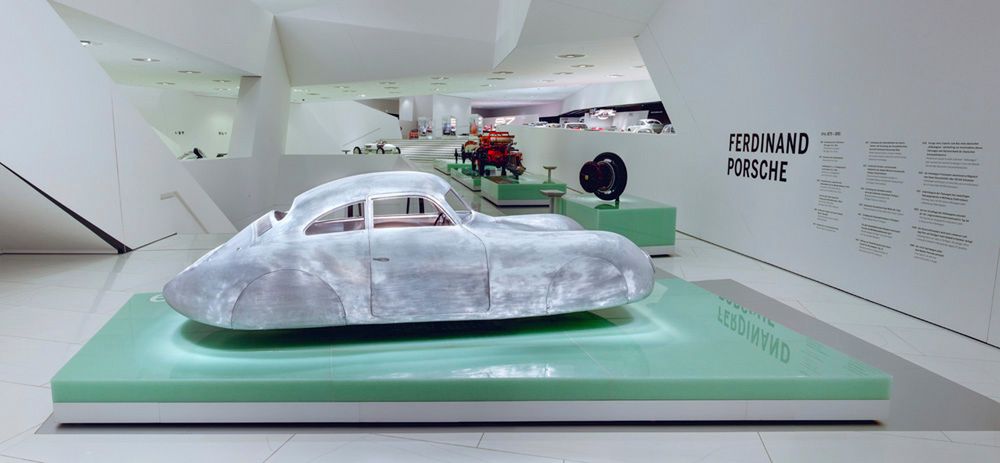 Eksponaty Porsche Museum - Prototypowe nadwozie Porsche Typ 64