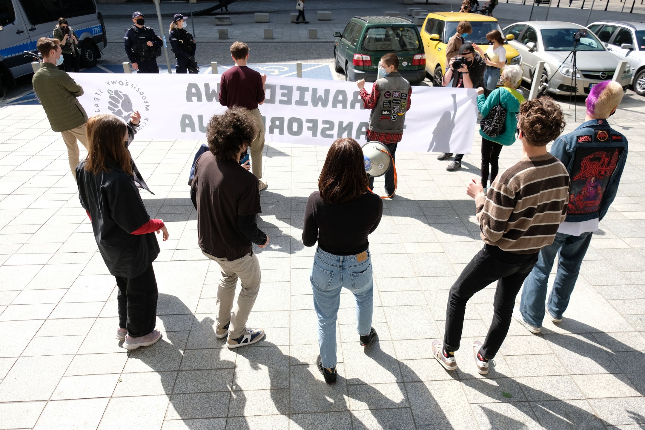 Warszawa. Protest przed siedzibą PGE