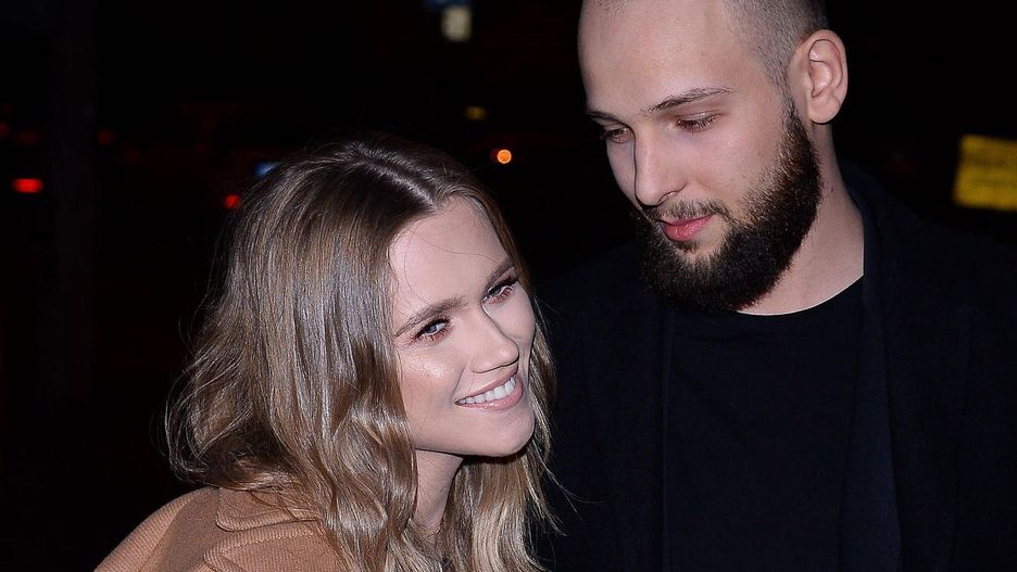 Agnieszka Kaczorowska-Pela z mężem