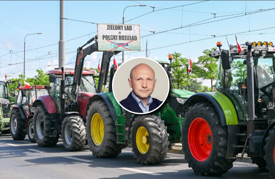 Przeciwko polityce klimatycznej UE protestowali m.in. rolnicy