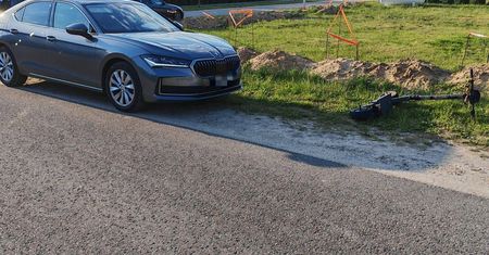 Nie miały kasków, jechały we dwie. Wypadek hulajnogi w Staroźrebach