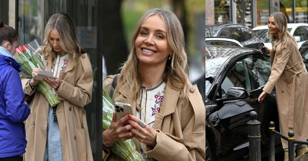 Agnieszka Woźniak-Starak rozdaje autografy i mknie z bukietem kwiatów do Tesli za ponad ćwierć miliona (ZDJĘCIA)