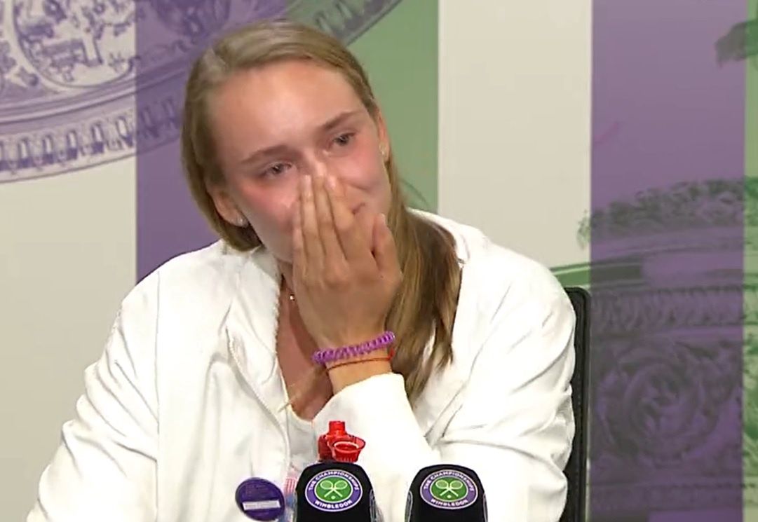Łzy na Wimbledonie. Po tym pytaniu Rybakina nie wytrzymała