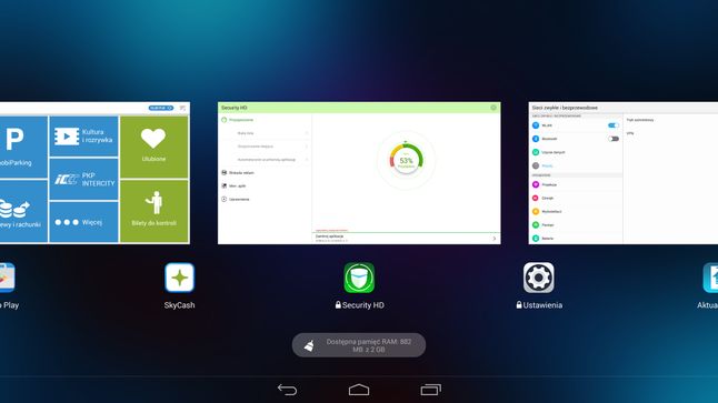 Przełączanie aplikacji - Lenovo Yoga Tablet 2 Pro