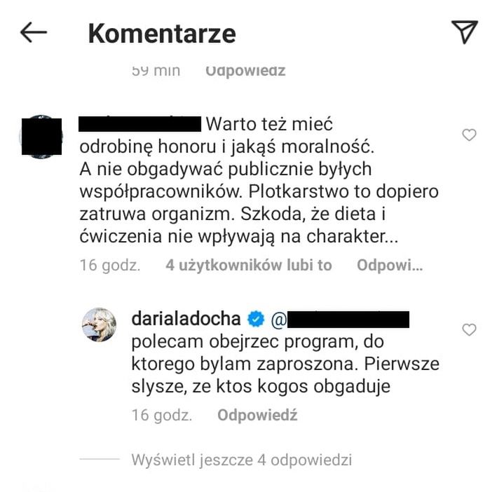 Daria Ładocha odpowiada na ataki ze strony fanów Edyty Górniak