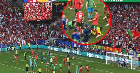 Kuriozum. Staranował piłkarza po meczu. Wszystko na oczach Ronaldo