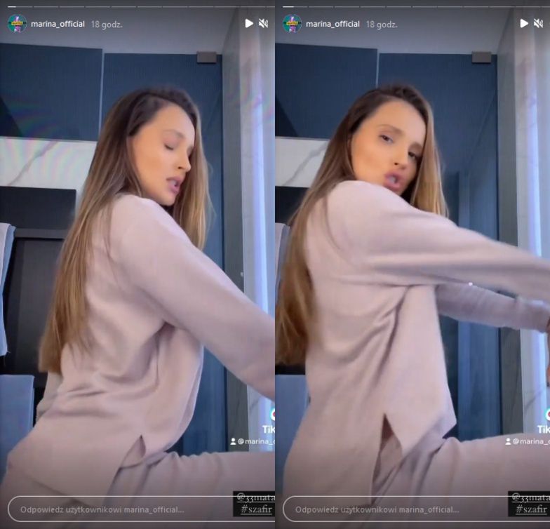 Marina Łuczenko twerkuje