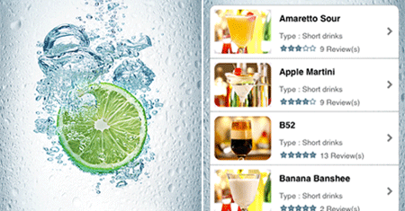 iPhone podpowiada jak przyrządzić drinka