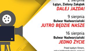 Bulwar Nadwarciański i Łężyn. Sierpniowe seanse filmowe pod gwiazdami