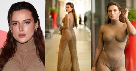 Bella Thorne w ODWAŻNEJ KREACJI przybywa na pokaz w Mediolanie. Przesadziła? (ZDJĘCIA)