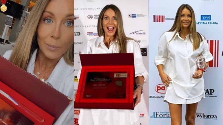 Małgorzata Rozenek na ściance w Berlinie 