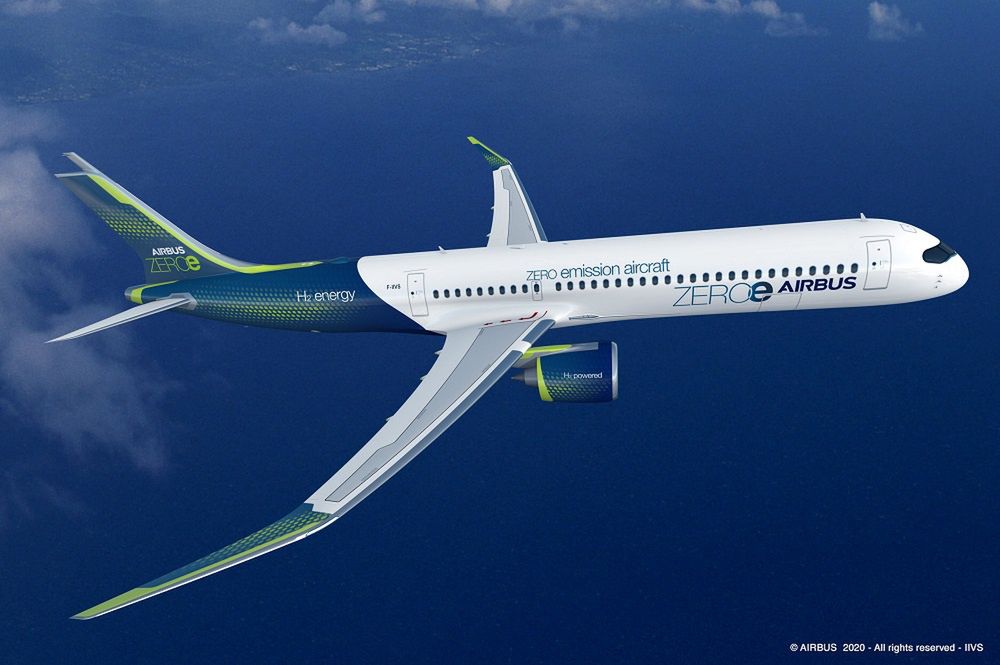 Airbus przedstawił nowy samolot. Wariant 1 - konstrukcja turboodrzutowa