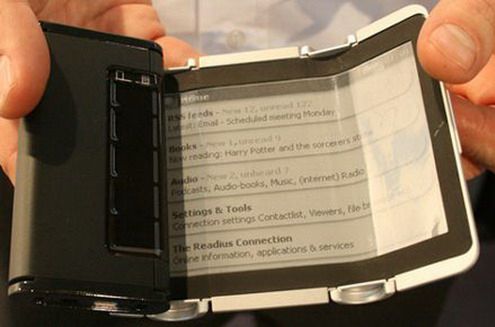 Czytnik ebooków z giętkim ekranem w 2010 roku