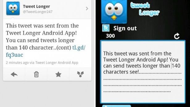 Jak zamieszczać dłuższe niż 140-znakowe wiadomości na Twitterze za pomocą Androida? 1