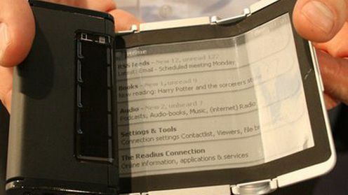 Czytnik ebooków z giętkim ekranem w 2010 roku 1