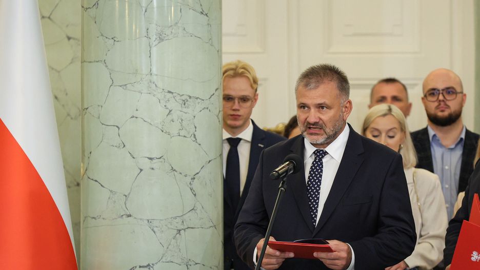 Warszawa, 24.07.2025. Powołany na stanowisko ministra sprawiedliwości Waldemar Żurek podczas zmiany w składzie Rady Ministrów w Pałacu Prezydenckim w Warszawie, 24 bm. (aldg) PAP/Paweł Supernak
